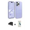 MARSİLYAN™- iPhone 15 Pro Max Kılıf Kozmos Yansıma Özel Seri - Şeffaf Pasifik Cam Ekran Koruyucu + Gümüş Raze Metal Kamera Lens