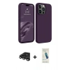 MARSİLYAN™- iPhone 15 Pro Max Kılıf Kozmos Yansıma Özel Seri - Şeffaf Pasifik Cam Ekran Koruyucu + Raze Metal Kamera Lens - TMGI