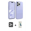 MARSİLYAN™- iPhone 15 Pro Max Kılıf Kozmos Yansıma Özel Seri - Şeffaf Pasifik Cam Ekran Koruyucu + PVD Metal Kamera Lens - SH