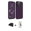 MARSİLYAN™- iPhone 15 Pro Max Kılıf Kozmos Yansıma Özel Seri - Şeffaf Pasifik Cam Ekran Koruyucu + Raze Metal Kamera Lens - SH