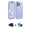 MARSİLYAN™- iPhone 15 Pro Max Kılıf Kozmos Yansıma Özel Seri - Siyah 3D Antistatik Seramik Nano Ekran Koruyucu + Raze Metal Kamera Lens - TMGI