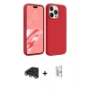 MARSİLYAN™- iPhone 15 Pro Max Kılıf Kozmos Yansıma Özel Seri - Siyah Bilvis 0.18mm Plus Cam Ekran Koruyucu + Titanyum Gri Raze Metal Kamera Lens