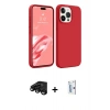 MARSİLYAN™- iPhone 15 Pro Max Kılıf Kozmos Yansıma Özel Seri - Siyah Bilvis 0.18mm Plus Cam Ekran Koruyucu + Raze Metal Kamera Lens - SH