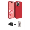 MARSİLYAN™- iPhone 15 Pro Max Kılıf Kozmos Yansıma Özel Seri - Siyah Bilvis 3D Cam Ekran Koruyucu + Raze Metal Kamera Lens - TMGI