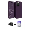 MARSİLYAN™- iPhone 15 Pro Max Kılıf Kozmos Yansıma Özel Seri - Siyah Bilvis 5in1 3D Magic Cam Ekran Koruyucu + Raze Metal Kamera Lens - TMGI