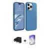 MARSİLYAN™- iPhone 15 Pro Max Kılıf Kozmos Yansıma Özel Seri - Siyah Bilvis 5in1 3D Magic Cam Ekran Koruyucu + Raze Metal Kamera Lens - SH