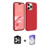 MARSİLYAN™- iPhone 15 Pro Max Kılıf Kozmos Yansıma Özel Seri - Siyah Bilvis 5in1 3D Magic Cam Ekran Koruyucu + PVD Metal Kamera Lens - TU