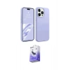 MARSİLYAN™- iPhone 15 Pro Max Kılıf Kozmos Yansıma Özel Seri - Siyah Bilvis 5in1 5D Magic Hayalet Cam Ekran Koruyucu
