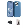 MARSİLYAN™- iPhone 15 Pro Max Kılıf Kozmos Yansıma Özel Seri - Siyah Bilvis Hayalet Cam Ekran Koruyucu + Raze Metal Kamera Lens - LT