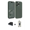 MARSİLYAN™- iPhone 15 Pro Max Kılıf Kozmos Yansıma Özel Seri - Siyah Bilvis Hayalet Cam Ekran Koruyucu + Raze Metal Kamera Lens - LT
