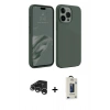 MARSİLYAN™- iPhone 15 Pro Max Kılıf Kozmos Yansıma Özel Seri - Siyah Bilvis Hayalet Cam Ekran Koruyucu + Raze Metal Kamera Lens - GS