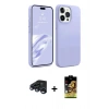 MARSİLYAN™- iPhone 15 Pro Max Kılıf Kozmos Yansıma Özel Seri - Siyah Buffer Cam Ekran Koruyucu + Raze Metal Kamera Lens - LT