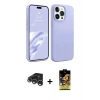 MARSİLYAN™- iPhone 15 Pro Max Kılıf Kozmos Yansıma Özel Seri - Siyah Buffer Cam Ekran Koruyucu + Raze Metal Kamera Lens - GS