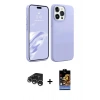 MARSİLYAN™- iPhone 15 Pro Max Kılıf Kozmos Yansıma Özel Seri - Siyah Buffer Hayalet Cam Ekran Koruyucu + Gümüş Raze Metal Kamera Lens