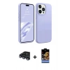 MARSİLYAN™- iPhone 15 Pro Max Kılıf Kozmos Yansıma Özel Seri - Siyah Buffer Hayalet Cam Ekran Koruyucu + Raze Metal Kamera Lens - LT