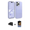 MARSİLYAN™- iPhone 15 Pro Max Kılıf Kozmos Yansıma Özel Seri - Siyah Buffer Hayalet Cam Ekran Koruyucu + Raze Metal Kamera Lens - SH