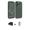 MARSİLYAN™- iPhone 15 Pro Max Kılıf Kozmos Yansıma Özel Seri - Siyah Joko Magic 5D Cam + Raze Metal Kamera Lens - LT