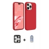 MARSİLYAN™- iPhone 15 Pro Max Kılıf Kozmos Yansıma Özel Seri - Siyah Joko Magic 5D Cam + PVD Metal Kamera Lens - GS