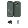 MARSİLYAN™- iPhone 15 Pro Max Kılıf Kozmos Yansıma Özel Seri - Siyah Joko Magic 5D Cam + Raze Metal Kamera Lens - GS