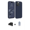 MARSİLYAN™- iPhone 15 Pro Max Kılıf Kozmos Yansıma Özel Seri - Siyah Joko Magic 5D Cam + Raze Metal Kamera Lens - TMGI