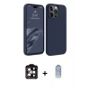 MARSİLYAN™- iPhone 15 Pro Max Kılıf Kozmos Yansıma Özel Seri - Siyah Joko Magic 5D Cam + PVD Metal Kamera Lens - TU