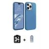 MARSİLYAN™- iPhone 15 Pro Max Kılıf Kozmos Yansıma Özel Seri - Siyah Joko Magic 5D Cam + PVD Metal Kamera Lens - TU