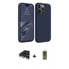 MARSİLYAN™- iPhone 15 Pro Max Kılıf Kozmos Yansıma Özel Seri - Siyah Joko Magic 5D Hayalet Cam + Raze Metal Kamera Lens - GS