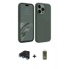 MARSİLYAN™- iPhone 15 Pro Max Kılıf Kozmos Yansıma Özel Seri - Siyah Joko Magic 5D Hayalet Cam + Raze Metal Kamera Lens - LT