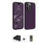 MARSİLYAN™- iPhone 15 Pro Max Kılıf Kozmos Yansıma Özel Seri - Siyah Joko Magic 5D Hayalet Cam + Raze Metal Kamera Lens - LT