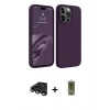 MARSİLYAN™- iPhone 15 Pro Max Kılıf Kozmos Yansıma Özel Seri - Siyah Joko Magic 5D Hayalet Cam + Raze Metal Kamera Lens - TMGI