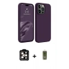 MARSİLYAN™- iPhone 15 Pro Max Kılıf Kozmos Yansıma Özel Seri - Siyah Joko Magic 5D Hayalet Cam + PVD Metal Kamera Lens - TU