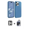 MARSİLYAN™- iPhone 15 Pro Max Kılıf Kozmos Yansıma Özel Seri - Siyah Vanessa Magic Cam + PVD Metal Kamera Lens - GS
