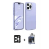 MARSİLYAN™- iPhone 15 Pro Max Kılıf Kozmos Yansıma Özel Seri - Siyah Vanessa Magic Cam + PVD Metal Kamera Lens - SH