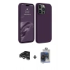 MARSİLYAN™- iPhone 15 Pro Max Kılıf Kozmos Yansıma Özel Seri - Siyah Vanessa Magic Cam + Raze Metal Kamera Lens - GS