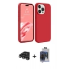 MARSİLYAN™- iPhone 15 Pro Max Kılıf Kozmos Yansıma Özel Seri - Siyah Vanessa Magic Cam + Raze Metal Kamera Lens - TMGI