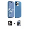MARSİLYAN™- iPhone 15 Pro Max Kılıf Kozmos Yansıma Özel Seri - Siyah Vanessa Magic Cam + PVD Metal Kamera Lens - TU