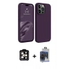 MARSİLYAN™- iPhone 15 Pro Max Kılıf Kozmos Yansıma Özel Seri - Siyah Vanessa Magic Cam + PVD Metal Kamera Lens - TU