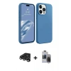 MARSİLYAN™- iPhone 15 Pro Max Kılıf Kozmos Yansıma Özel Seri - Siyah Vanessa Magic Hayalet Cam + Raze Metal Kamera Lens - TMGI