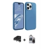 MARSİLYAN™- iPhone 15 Pro Max Kılıf Kozmos Yansıma Özel Seri - Siyah Vanessa Magic Hayalet Cam + Raze Metal Kamera Lens - GS