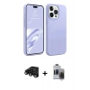 MARSİLYAN™- iPhone 15 Pro Max Kılıf Kozmos Yansıma Özel Seri - Siyah Vanessa Magic Hayalet Cam + Raze Metal Kamera Lens - SH