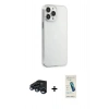 MARSİLYAN™- iPhone 15 Pro Max Kılıf Kutup Doku Koleksiyonu - Şeffaf Pasifik Cam Ekran Koruyucu + Raze Metal Kamera Lens - LT