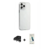 MARSİLYAN™- iPhone 15 Pro Max Kılıf Kutup Doku Koleksiyonu - Şeffaf Pasifik Cam Ekran Koruyucu + Raze Metal Kamera Lens - GS