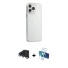MARSİLYAN™- iPhone 15 Pro Max Kılıf Kutup Doku Koleksiyonu - Siyah 3D Antistatik Seramik Nano Ekran Koruyucu + Raze Metal Kamera Lens - LT
