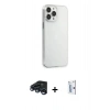 MARSİLYAN™- iPhone 15 Pro Max Kılıf Kutup Doku Koleksiyonu - Siyah Bilvis 0.18mm Plus Cam Ekran Koruyucu + Raze Metal Kamera Lens - LT
