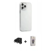 MARSİLYAN™- iPhone 15 Pro Max Kılıf Kutup Doku Koleksiyonu - Siyah Bilvis 3D Cam Ekran Koruyucu + Raze Metal Kamera Lens - SH
