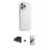 MARSİLYAN™- iPhone 15 Pro Max Kılıf Kutup Doku Koleksiyonu - Siyah Bilvis 3D Mat Cam Ekran Koruyucu + Raze Metal Kamera Lens - GS