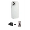 MARSİLYAN™- iPhone 15 Pro Max Kılıf Kutup Doku Koleksiyonu - Siyah Bilvis Hayalet Cam Ekran Koruyucu + Raze Metal Kamera Lens - TMGI