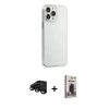 MARSİLYAN™- iPhone 15 Pro Max Kılıf Kutup Doku Koleksiyonu - Siyah Bilvis Hayalet Cam Ekran Koruyucu + Raze Metal Kamera Lens - SH