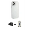 MARSİLYAN™- iPhone 15 Pro Max Kılıf Kutup Doku Koleksiyonu - Siyah Bilvis Hayalet Cam Ekran Koruyucu + Raze Metal Kamera Lens - TMGI