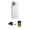 MARSİLYAN™- iPhone 15 Pro Max Kılıf Kutup Doku Koleksiyonu - Siyah Buffer Cam Ekran Koruyucu + Gümüş Raze Metal Kamera Lens